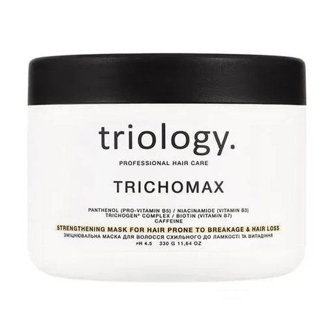 Зміцнювальна маска для волосся, схильного до ламкості та випадіння triology. trichomax 330 мл. 00086 фото