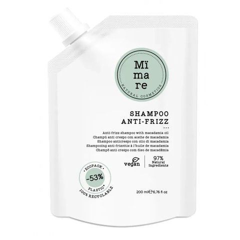 Розгладжувальний шампунь проти пухнастості з олією макадамії mimare anti-frizz shampoo 200 мл. &mdash; Mimare