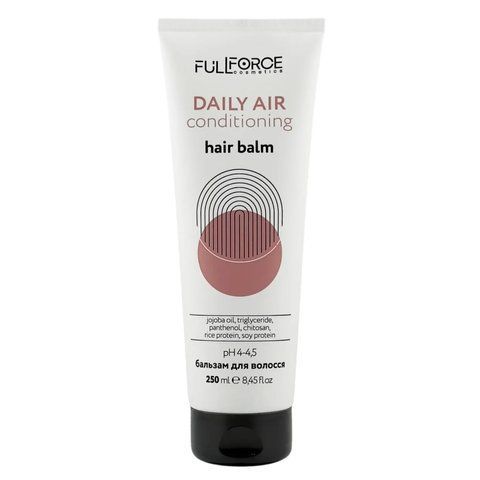 Бальзам для щоденного кондиціонування full force daily air conditioning hair balm 250 мл. 00031 фото